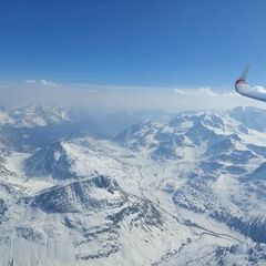 Flugwegposition um 13:44:15: Aufgenommen in der Nähe von Maloja, Schweiz in 4024 Meter